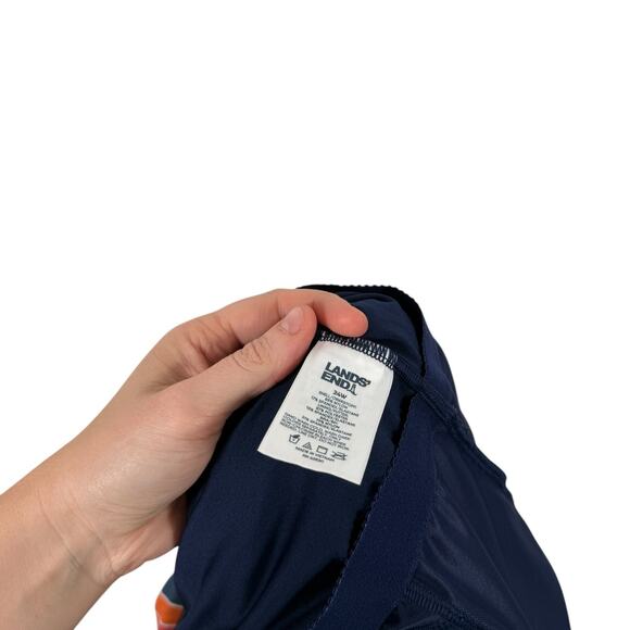 Lands End Multicolor Striped Swimsuit Dress One Piece Modest Womens Plus 24W - Picture 5 of 7